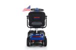 Outdoor compact mobility scooter with windshield ,300W Motor, Travel - Long Range Power Extended Battery with Cup holders & USB charger port,BLUE