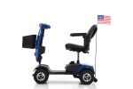 Outdoor compact mobility scooter with windshield ,300W Motor, Travel - Long Range Power Extended Battery with Cup holders & USB charger port,BLUE
